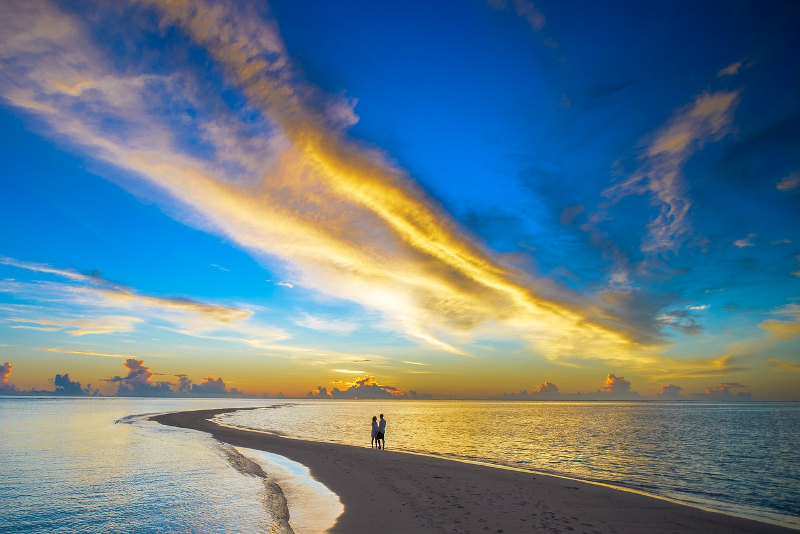 sunset-honymoon-beach-Mauritius